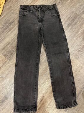 Rustler  Black Straight Jeans - Classic Straight Fit